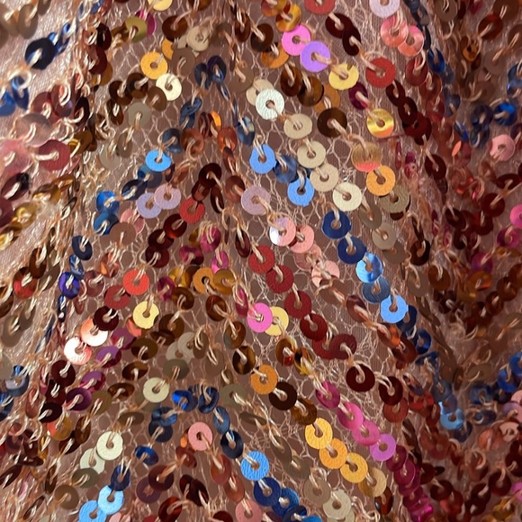 Sequined Dress with Removable Sash - Picture 2 of 6